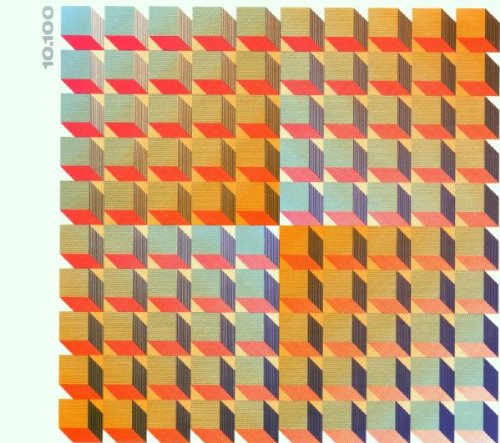 CD cover with an optical illusion of stacked, colorful blocks.