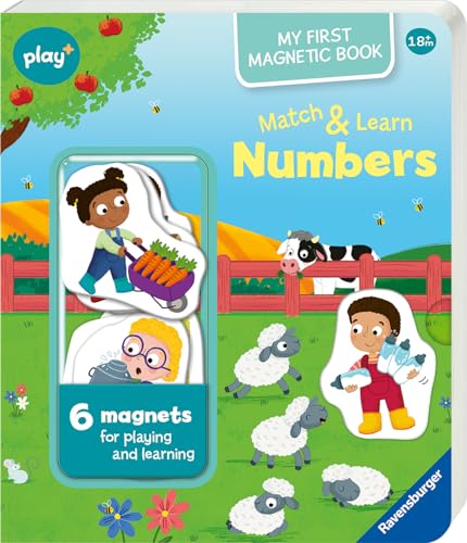 Ravensburger Play+ Infant & Toddler - My First Magnetic Book: Match and Learn Numbers