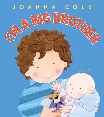 Book cover titled I'm a Big Brother showing a boy holding a baby.