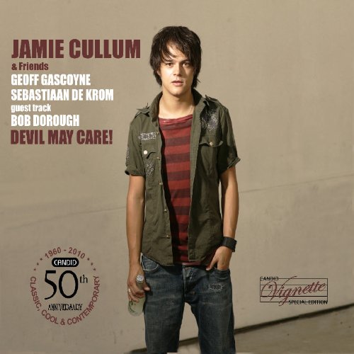 Jamie Cullum album cover: a young man in an olive shirt and jeans.
