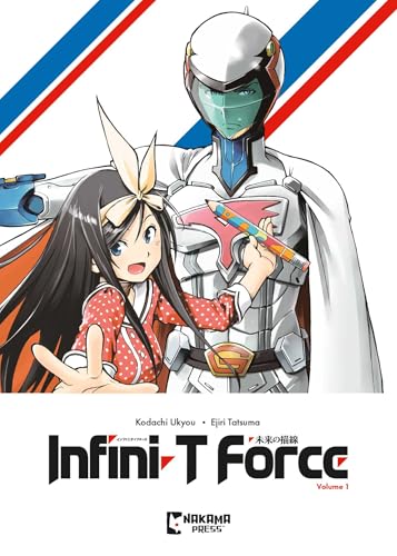Manga cover featuring a young girl and a futuristic armored hero with a helmet.