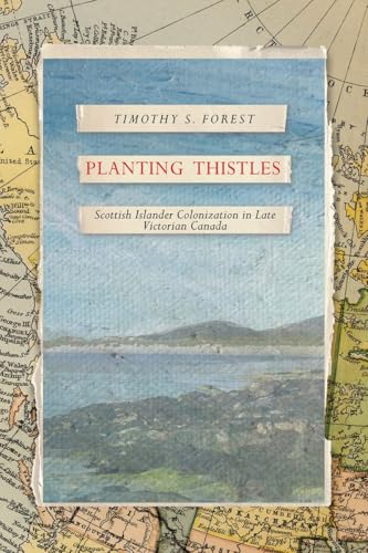 Book cover with a landscape painting and red, rectangular text blocks.