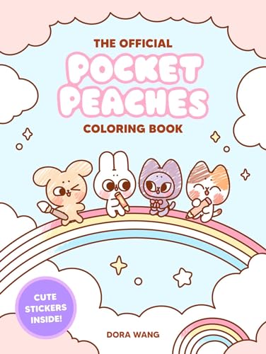 The Official Pocket Peaches Coloring Book : Cozy Coloring and Cute Stickers