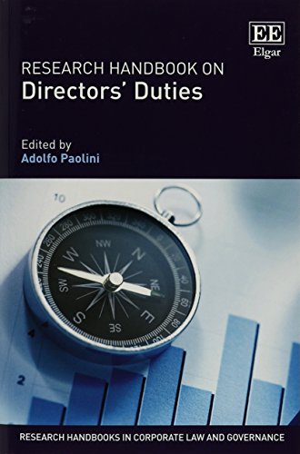 Research Handbook on Directors' Duties