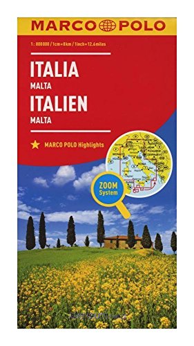 Italy Marco Polo Map: Wegenkaart 1:800 000 (Marco Polo Maps)
