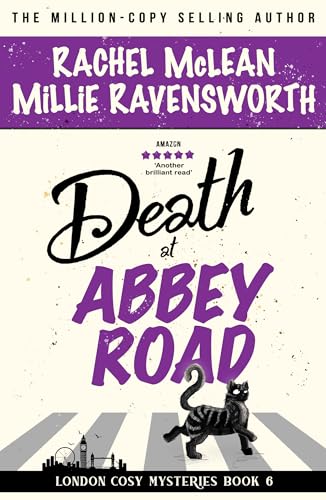 Book with crime novel cover, featuring Abbey Road image, likely with a London setting.