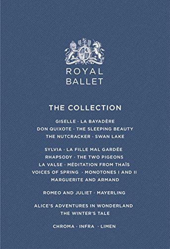 DVD cover for The Royal Ballet Collection, listing ballet titles.