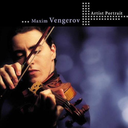 Violinist Maxim Vengerov playing violin, album cover art.
