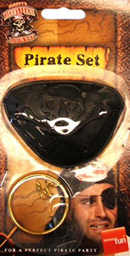 Smiffy's Eyepatch with Gold Earring