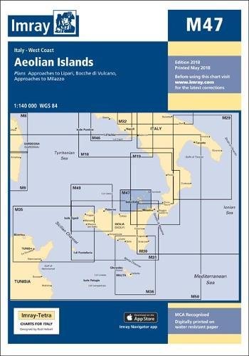 Imray Chart M47: Aeolian Islands (M Series)