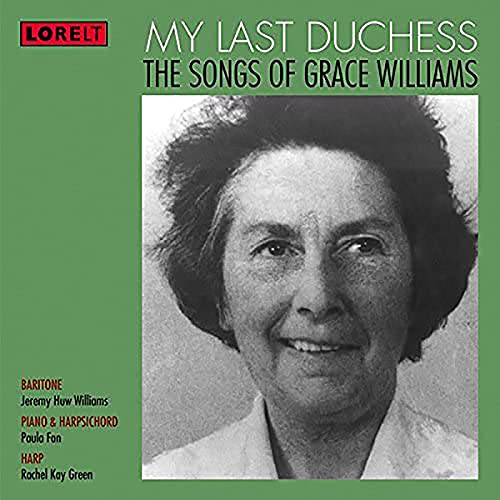 CD cover featuring a portrait of composer Grace Williams with green background.