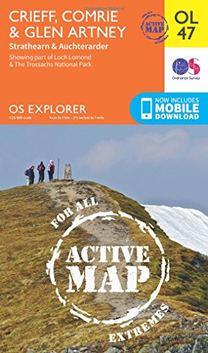 OS Explorer ACTIVE OL47 Crieff, Comrie & Glen Artney (OS Explorer Map)