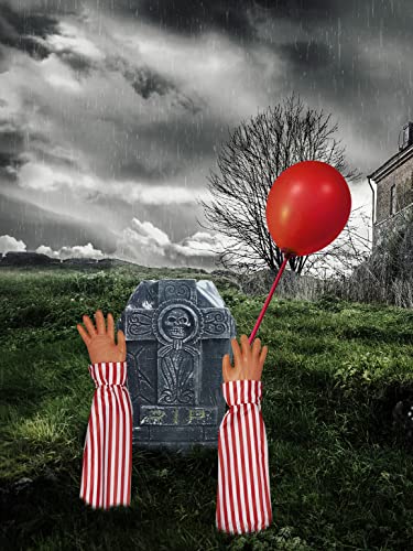 Horror Clown Lawn Prop