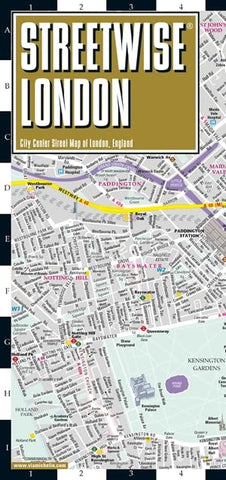 Streetwise London Map - Laminated City Center Street Map of London, England: City Plan (Michelin Maps)