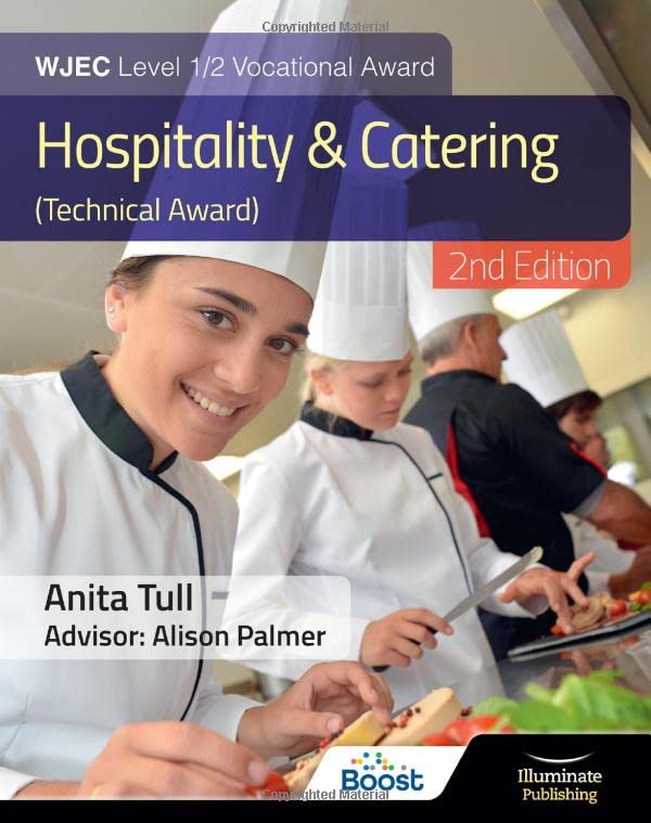 WJEC Level 1/2 Vocational Award Hospitality and Catering (Technical Award) – Student Book – Revised Edition