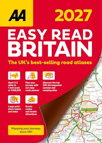 AA Easy Read Atlas Britain 2027 (AA Road Atlas) [Spiral-bound] [2026]