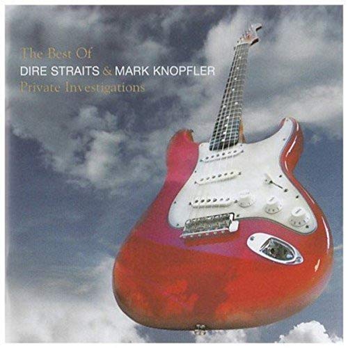 CD cover: red electric guitar against a cloudy blue sky.