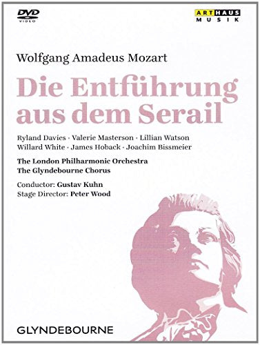 DVD cover for Mozart’s *Die Entführung aus dem Serail* opera, featuring a portrait.
