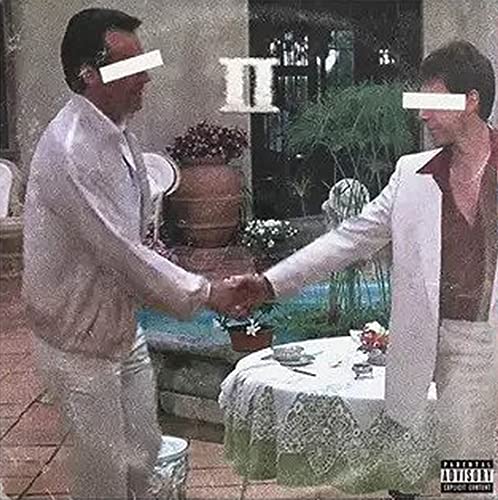 Album cover for Benny The Butcher’s “Plugs I Met 2” with obscured faces.