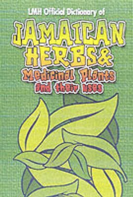 Book cover titled Jamaican Herbs and Medicinal Plants and their Uses with illustrated leaves.