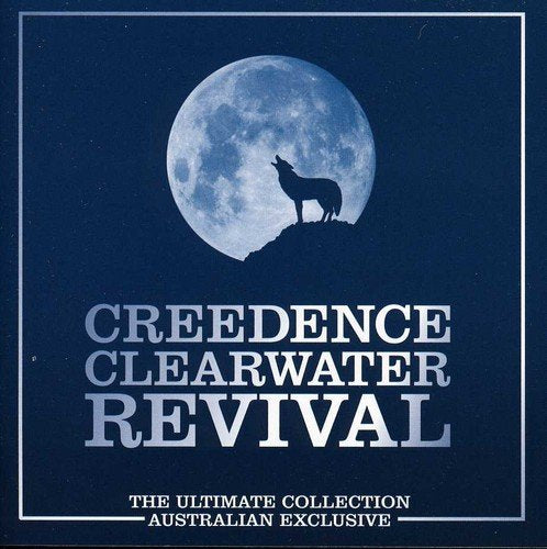 CD cover for Creedence Clearwater Revival’s “The Ultimate Collection” with wolf silhouette.