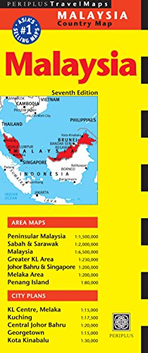 Malaysia Travel Map Seven Edition (Periplus Maps)