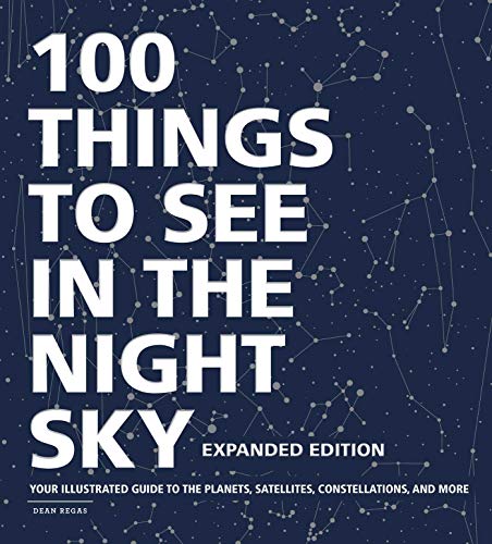 Book cover with large white text reading "100 Things to See in the Night Sky.