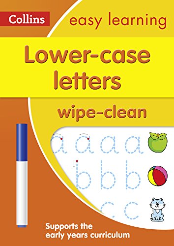 Lower Case Letters Age 3-5 Wipe Clean Activity Book: Ideal for home learning (Collins Easy Learning Preschool)