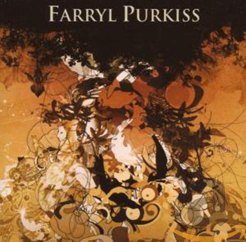 CD cover for Farryl Purkiss with abstract orange and brown artwork.