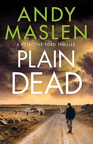 Book cover: "Plain Dead" by Andy Maslen, featuring a desolate road scene.