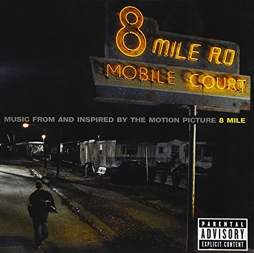 8 Mile" soundtrack CD cover with a neon sign and figure walking away.