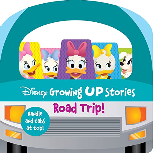 Disney Growing Up Stories with Daisy Duck - Road Tip! Handle Board Book with Fun Tabbed Pages - PI Kids