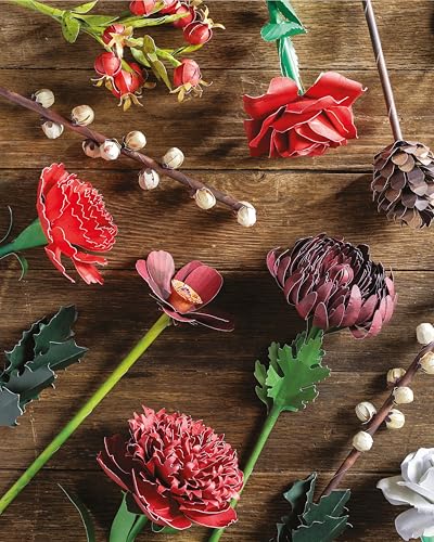 The Bouquet in a Book: Winter : Pre-Punched Pages to Press out and Make Paper Flowers