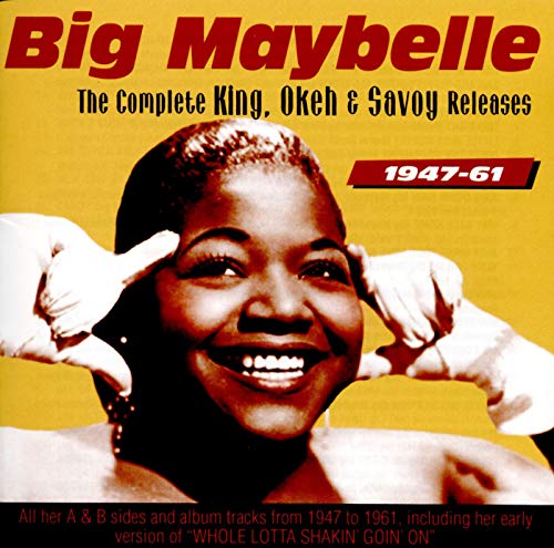 Album cover featuring Big Maybelle wearing white gloves against a yellow background.
