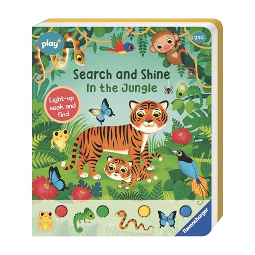 Ravensburger Play+ Infant & Toddler - Search and Shine In the Jungle : Light-up, seek and find