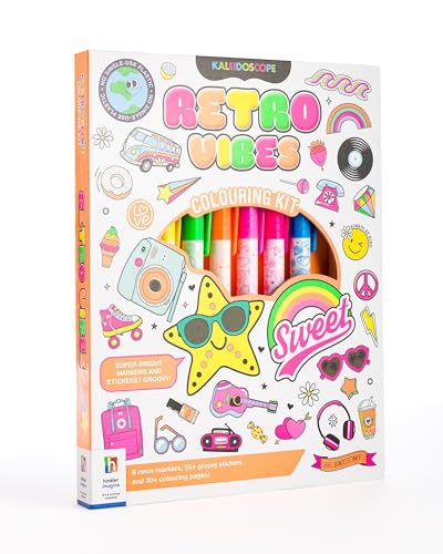 Kaleidoscope Colouring Kit Retro Vibes