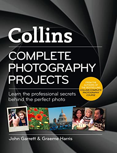 Book cover: "Collins Complete Photography Projects" with sample photos.