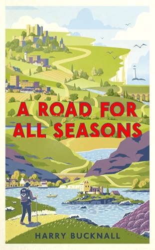 Book cover depicting a winding road through a British coastal landscape.