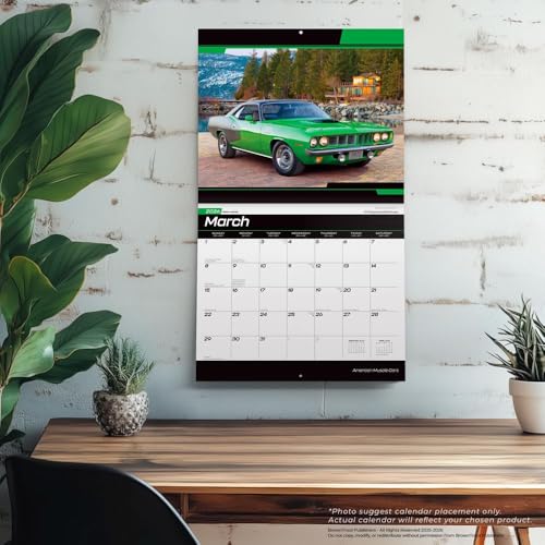 American Muscle Cars 2026 Deluxe Flap Foil Calendar
