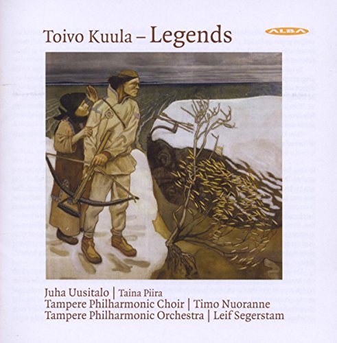 CD cover: painting of figures in winter landscape, “Legends” title.