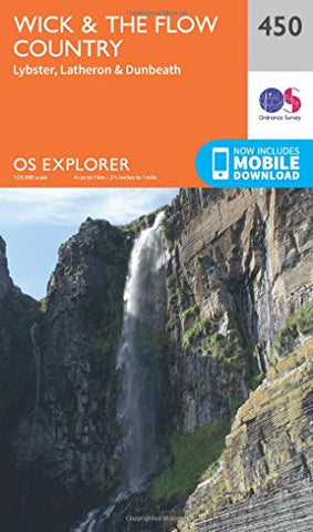 OS Explorer Map (450) Wick and the Flow Country (OS Explorer Paper Map)