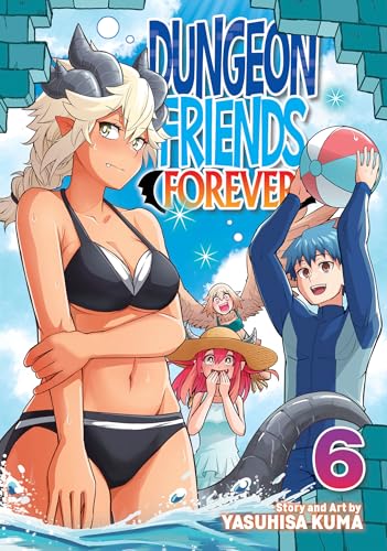 Manga cover featuring anime characters in swimwear at a beach.