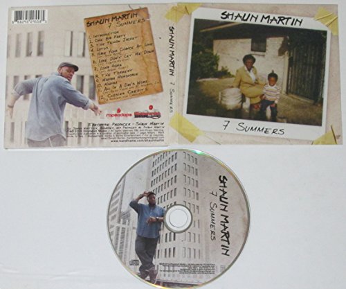 CD back cover with photos of Shaun Martin and tracklist details.
