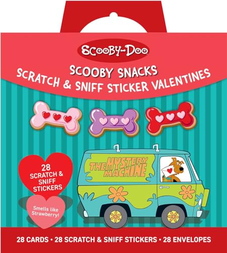 Scooby-Doo: Scooby Snacks Scratch & Sniff Sticker Valentines : School Valentines