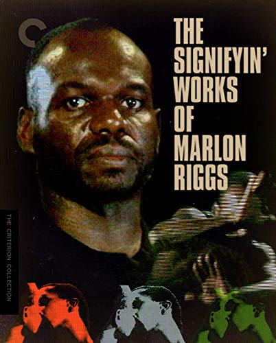 Blu-ray cover featuring a close-up portrait of Marlon Riggs, with film stills below.