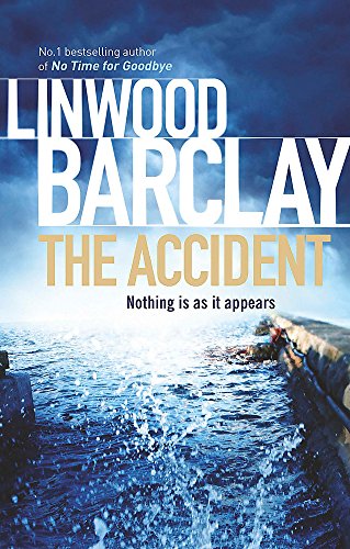 Book cover for The Accident by Linwood Barclay, featuring a stormy sea and pier.