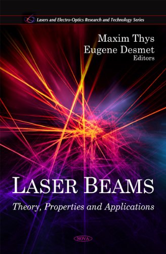 Colorful laser beam graphics on a rectangular product packaging with bold font title.