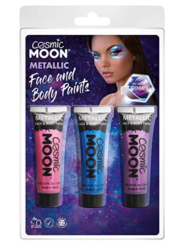 Smiffys Cosmic Moon Metallic Face & Body Paint,