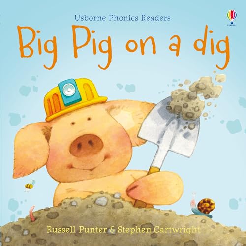 Book cover featuring a smiling pig wearing a yellow hard hat with a shovel.