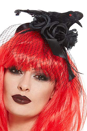 Smiffys 52149 Crow Headband, Women, Black